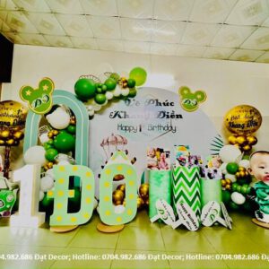 Trang trí sinh nhật cho bé 1 tuổi