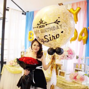 bong bóng jumbo kim tuyến