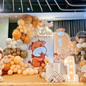 Trang trí sinh nhật cho bé gái tuổi sửu