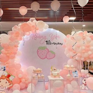 Background thôi nôi bé gái