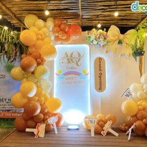 Trang trí backdrop khai trương giá rẻ