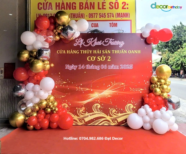 trang trí khai trương cửa hàng