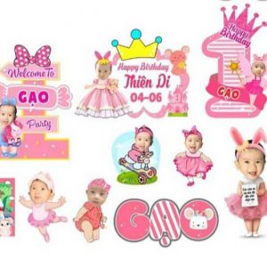 Chibi sinh nhật bé gái