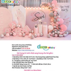 Tổ chức tiệc sinh nhật sang trọng cho bé gái tại nhà hàng