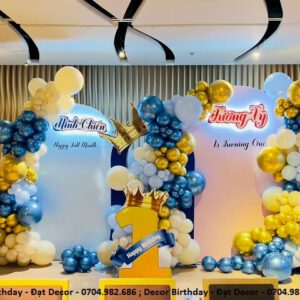 Decor sinh nhật song sinh