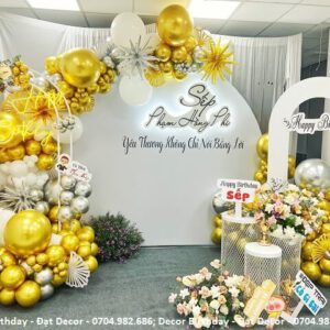 Mẫu trang trí sinh nhật dành cho sếp