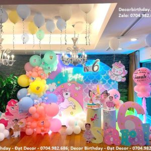 Trang trí sinh nhật chủ đề ngựa Pony