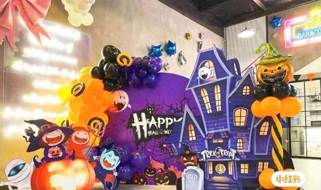 trang trí halloween