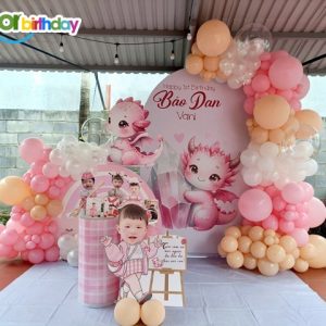 Trang trí thôi nôi bé gái tuổi rồng