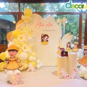 Decor sinh nhật bé gái
