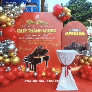 background khai trương