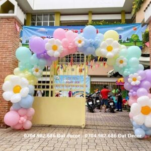 cổng bong bóng sự kiện học sinh vui nhộn sinh động