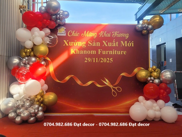 Trang trí khai trương văn phòng công ty sang trọng đẳng cấp