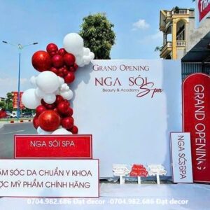 trang trí khai trương spa đẹp sang trọng tại tphcm