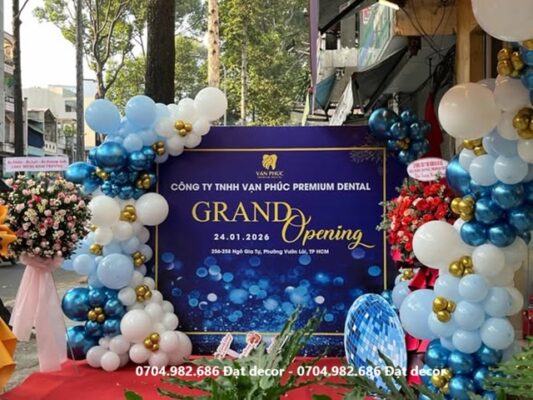 Thiết kế trang trí khai trương văn phòng công ty độc quyền