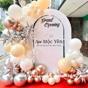 trang trí khai trương spa đẹp sang trọng tại tphcm