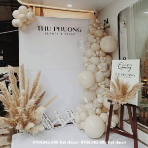 trang trí khai trương spa đẹp sang trọng tại tphcm