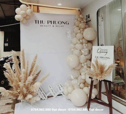 trang trí khai trương spa đẹp sang trọng tại tphcm