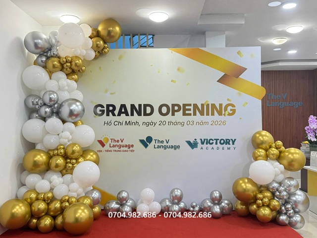 trang trí khai trương hcm