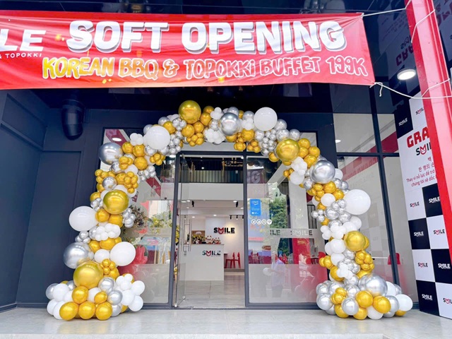 cổng bong bóng khai trương hcm