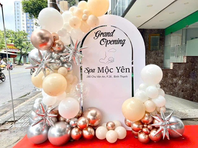 trang trí khai trương spa