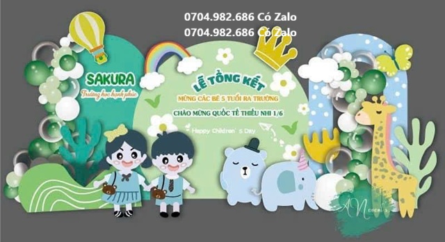 trang trí lễ tổng kết