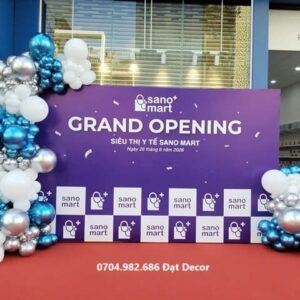 Thi công backdrop sự kiện khai trương
